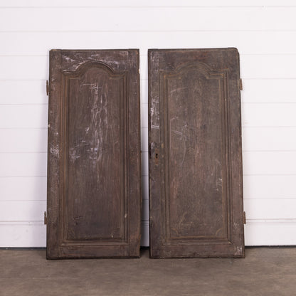 Pair of Antique French Armoire cupboard doors from a collection in Provence