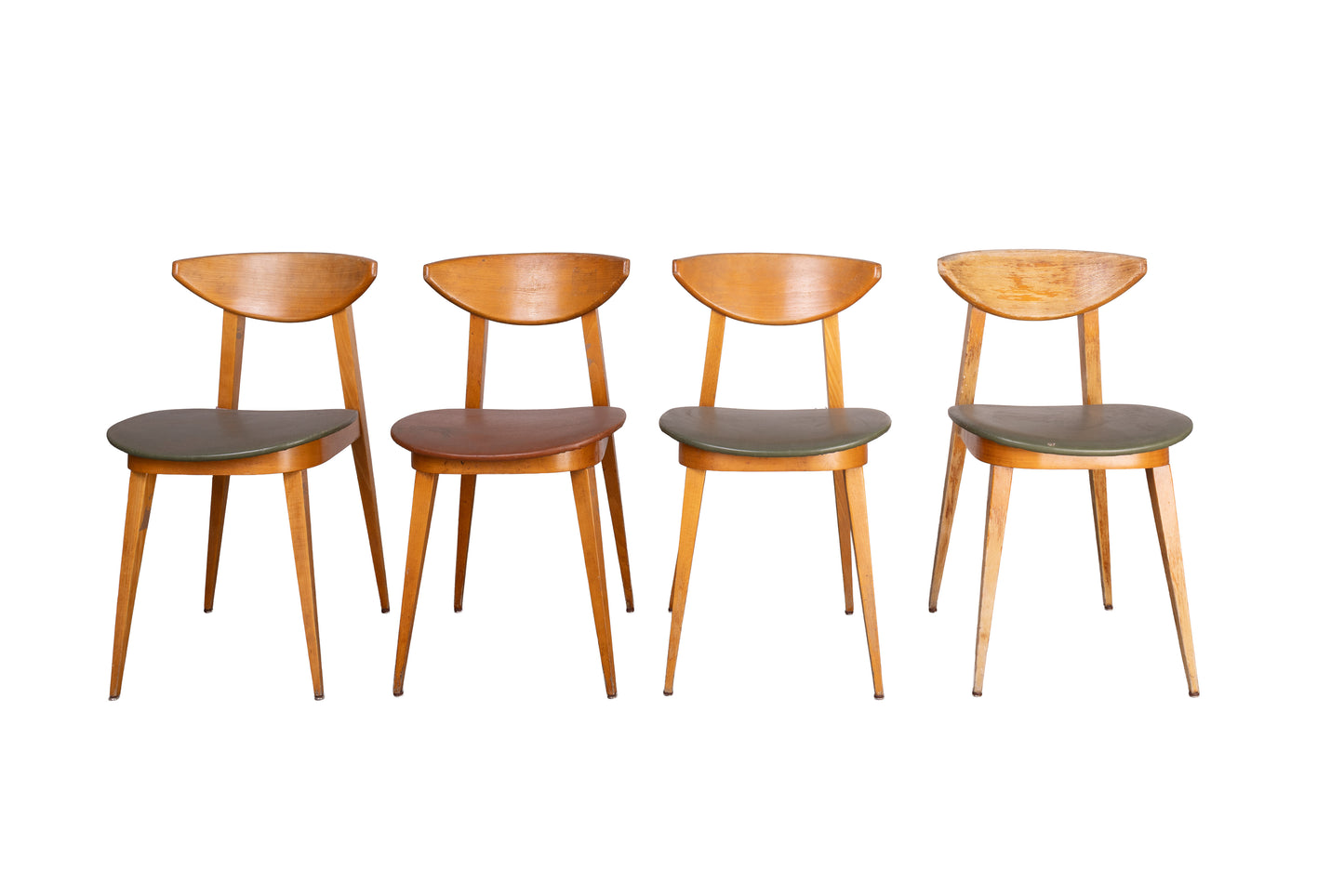 Set of 4 vintage dining chairs from Lyon
