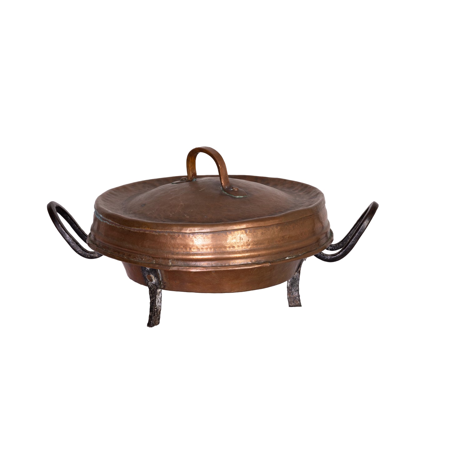 Vintage French Copper pot with lid from Provence