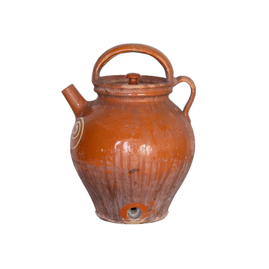 Antique French earthenware vessel from a collection sourced in L’Isle-sur-la-Sorgue, Provence