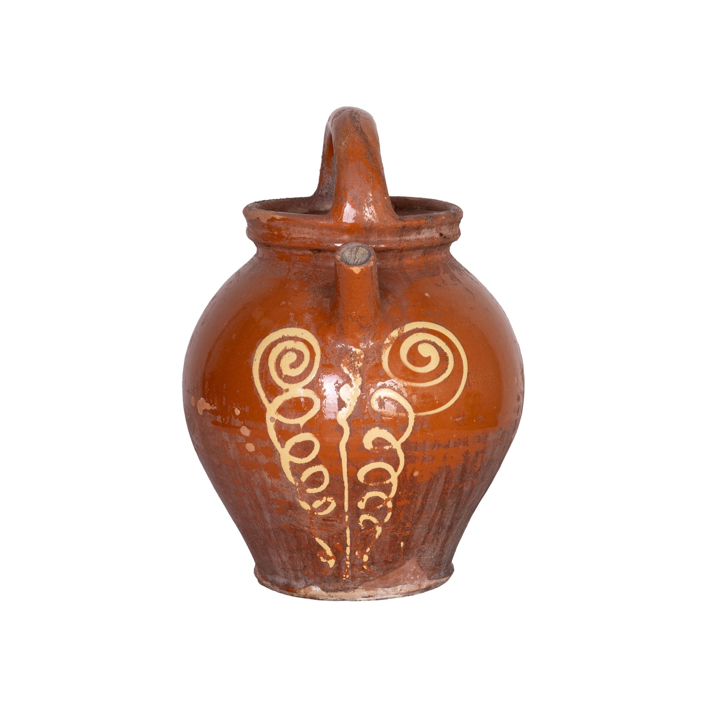 Antique French earthenware vessel from a collection sourced in L’Isle-sur-la-Sorgue, Provence