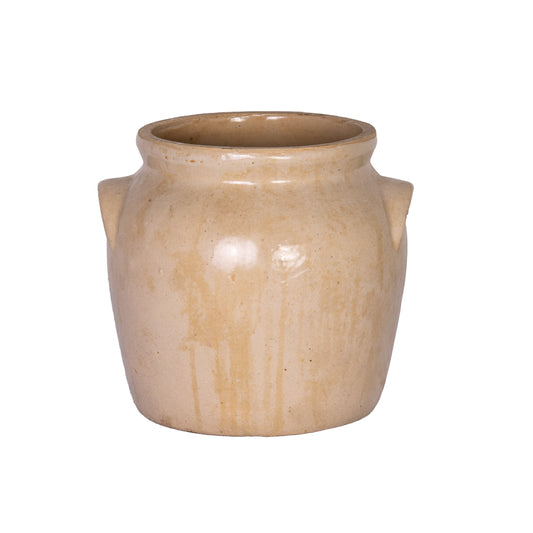 Antique French Taupe Confit Pot from a collection sources in Carpentras, France