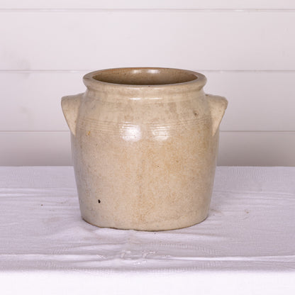Antique French Taupe Confit Pot from a collection sources in Carpentras, France