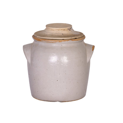 Antique French Taupe Confit Pot from a collection sources in Carpentras, France