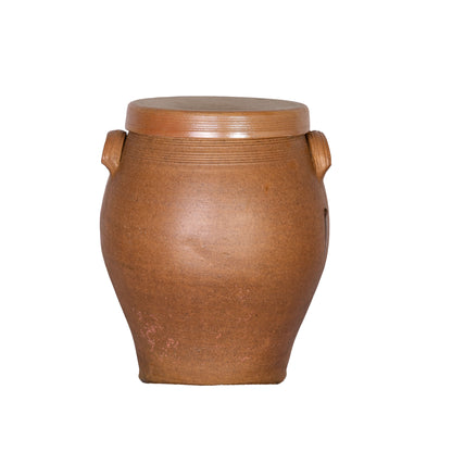 Large antique French earthenware vessel from a collection sourced in Ile sur la Sorgue, Provence