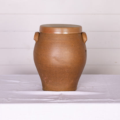 Large antique French earthenware vessel from a collection sourced in Ile sur la Sorgue, Provence