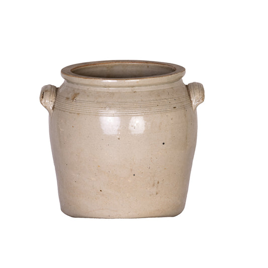 Antique French Taupe Confit Pot from a collection sources in Carpentras, France