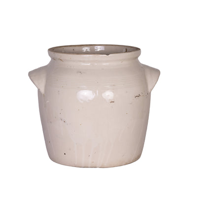 Large antique French Taupe Confit Pot from a collection sources in Carpentras, France
