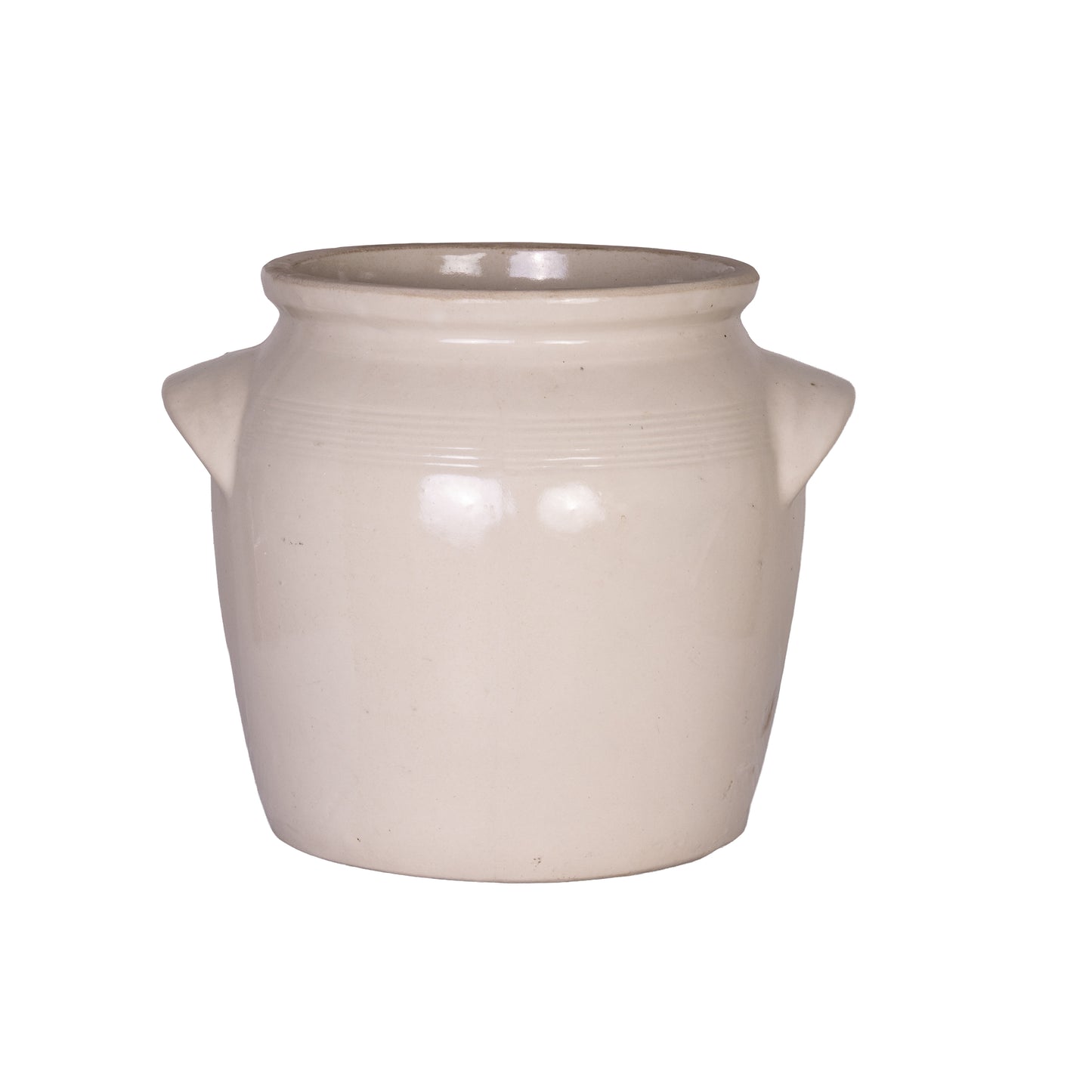 Antique French Taupe Confit Pot from a collection sources in Carpentras, France