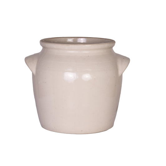 Antique French Taupe Confit Pot from a collection sources in Carpentras, France