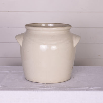 Antique French Taupe Confit Pot from a collection sources in Carpentras, France