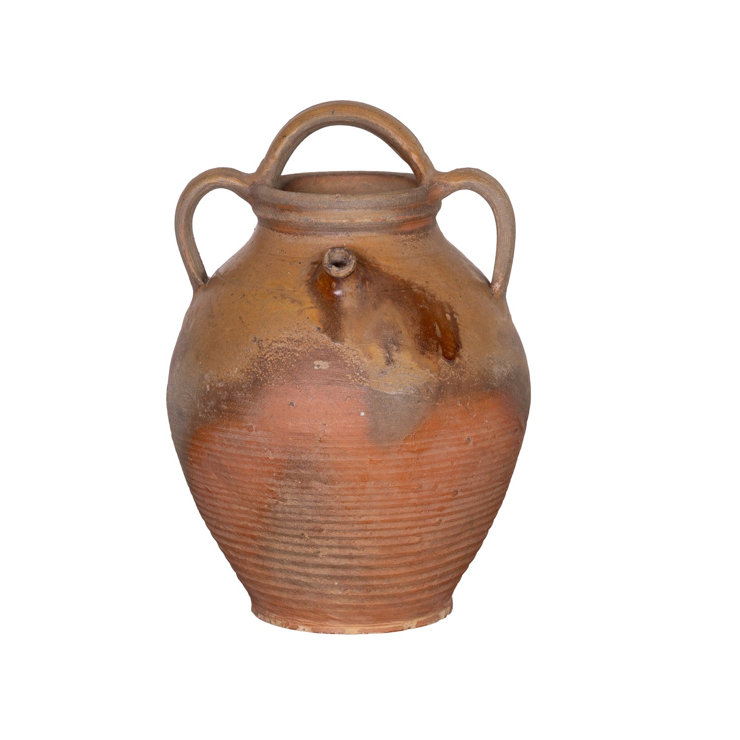 Antique French earthenware vessel from a collection sourced in L’Isle-sur-la-Sorgue, Provence