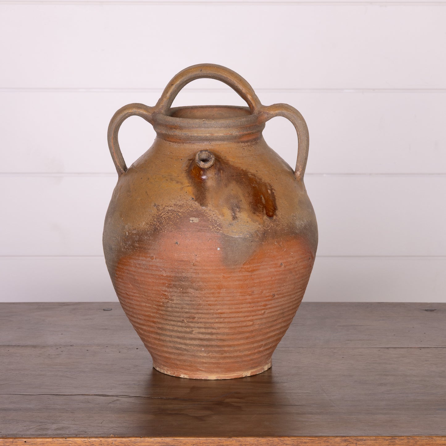Antique French earthenware vessel from a collection sourced in L’Isle-sur-la-Sorgue, Provence