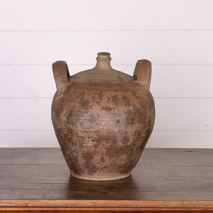 Antique French earthenware vessel from a collection sourced in L’Isle-sur-la-Sorgue, Provence