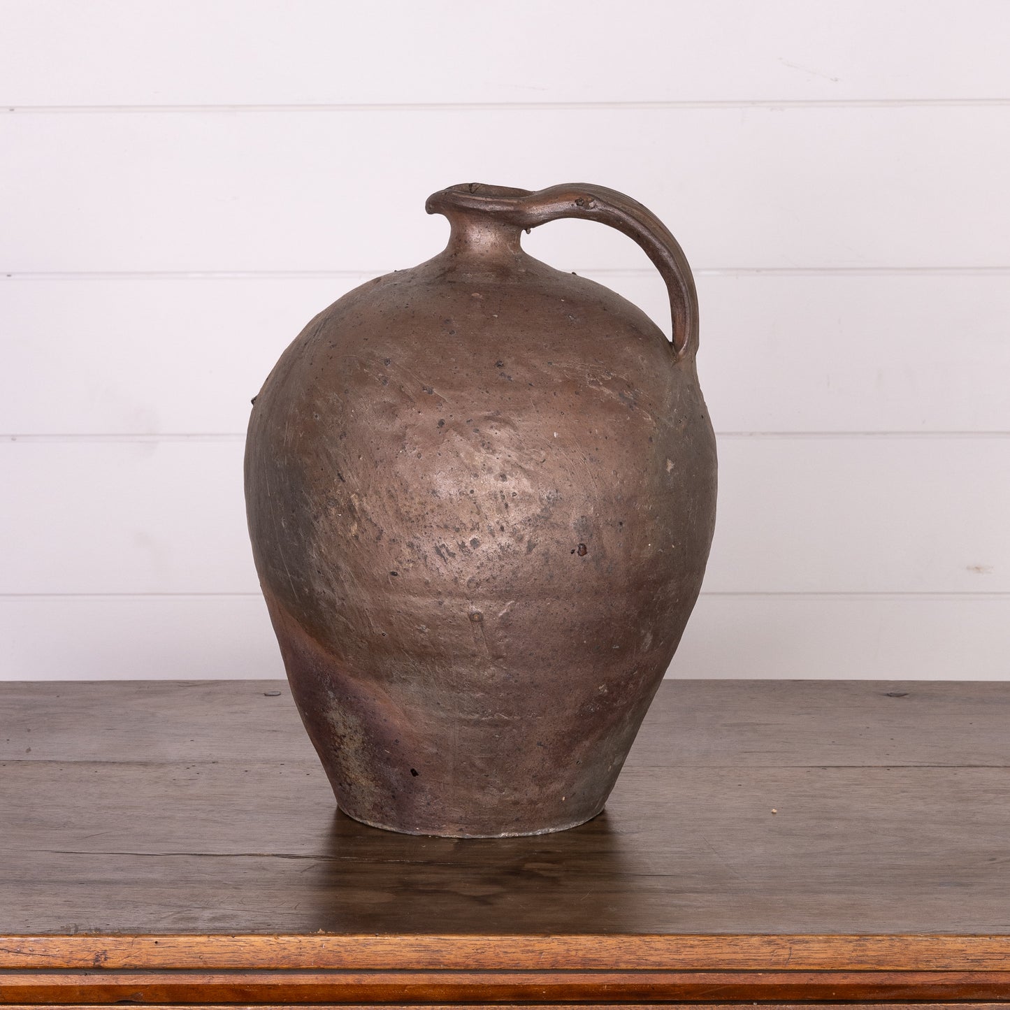 Antique French earthenware vessel from a collection sourced in L’Isle-sur-la-Sorgue, Provence