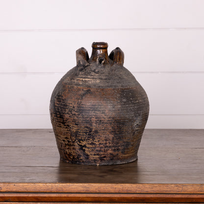 Antique French earthenware vessel from a collection sourced in L’Isle-sur-la-Sorgue Provence