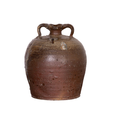 Antique French 19th Century Hand-thrown Terracotta Pot