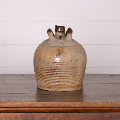 Antique French 19th Century Hand-thrown Terracotta Pot