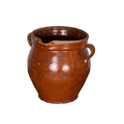 Large Vintage French Savoyard hand painted and glazed jug from a collection sourced near Megeve