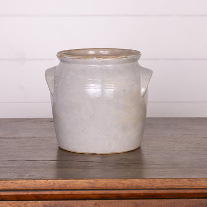 Antique French Taupe Confit Pot from a collection sources in Carpentras, France