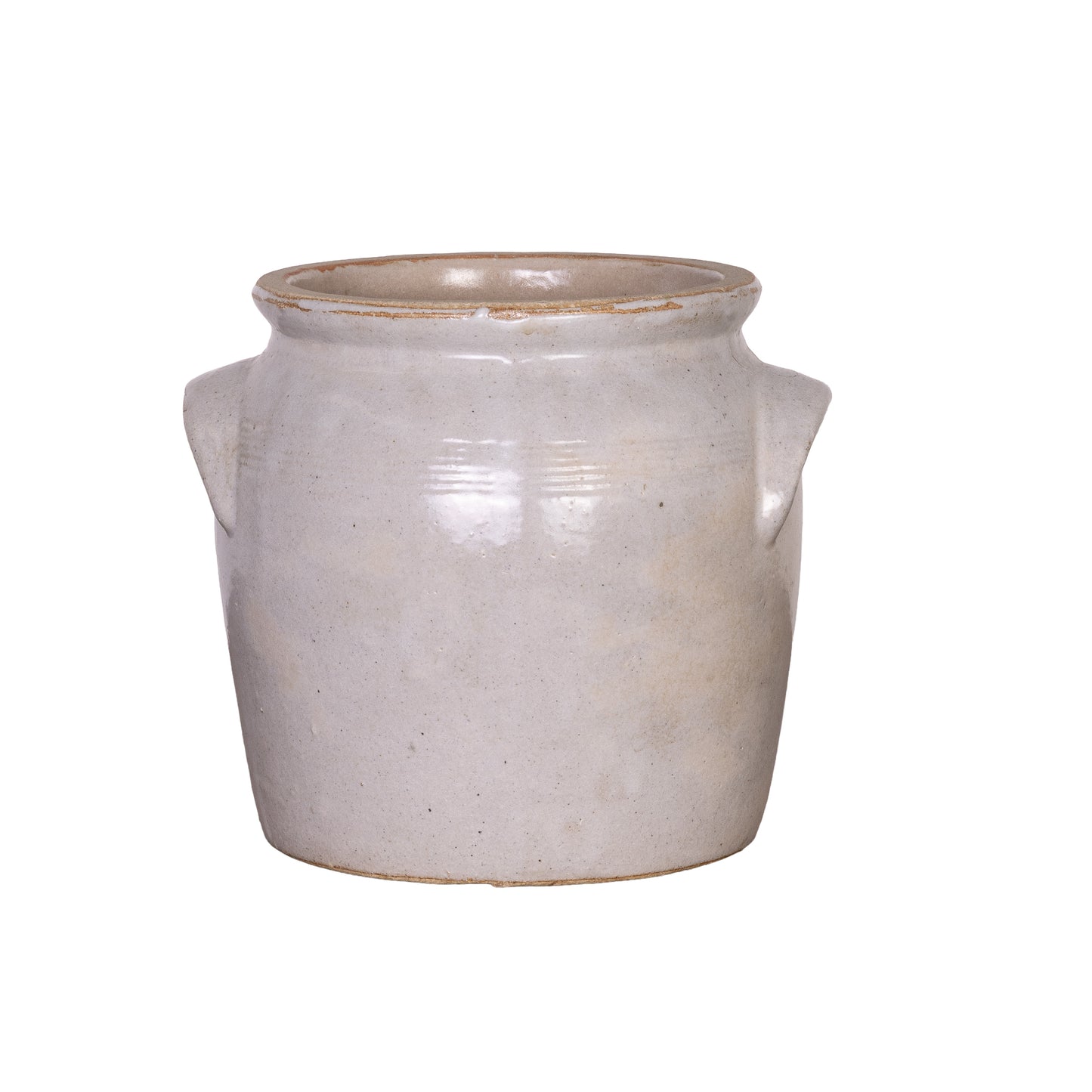 Antique French Taupe Confit Pot from a collection sources in Carpentras, France