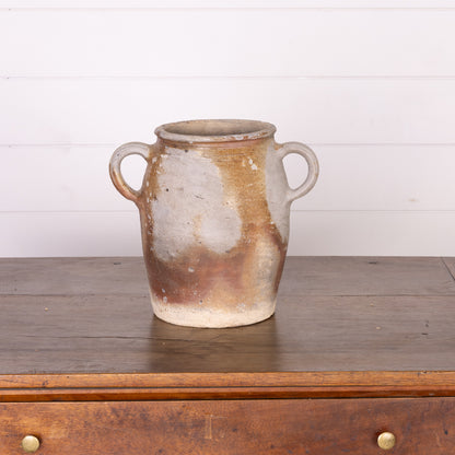 Antique French 19th Century Hand-thrown Terracotta Pot