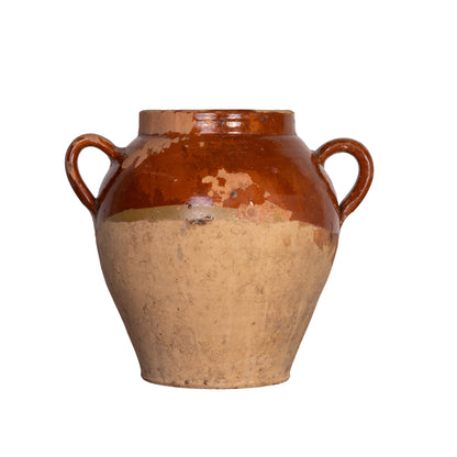 Antique French 19th Century Hand-thrown Terracotta Pot