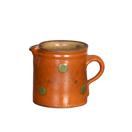 Vintage French Savoyard hand painted and glazed jug from a collection sourced near Megeve