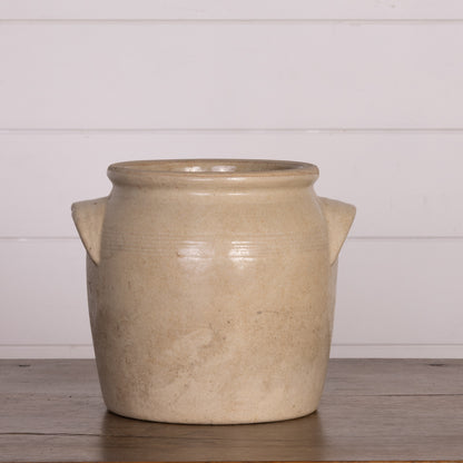 Antique French Taupe Confit Pot from a collection sources in Carpentras, France