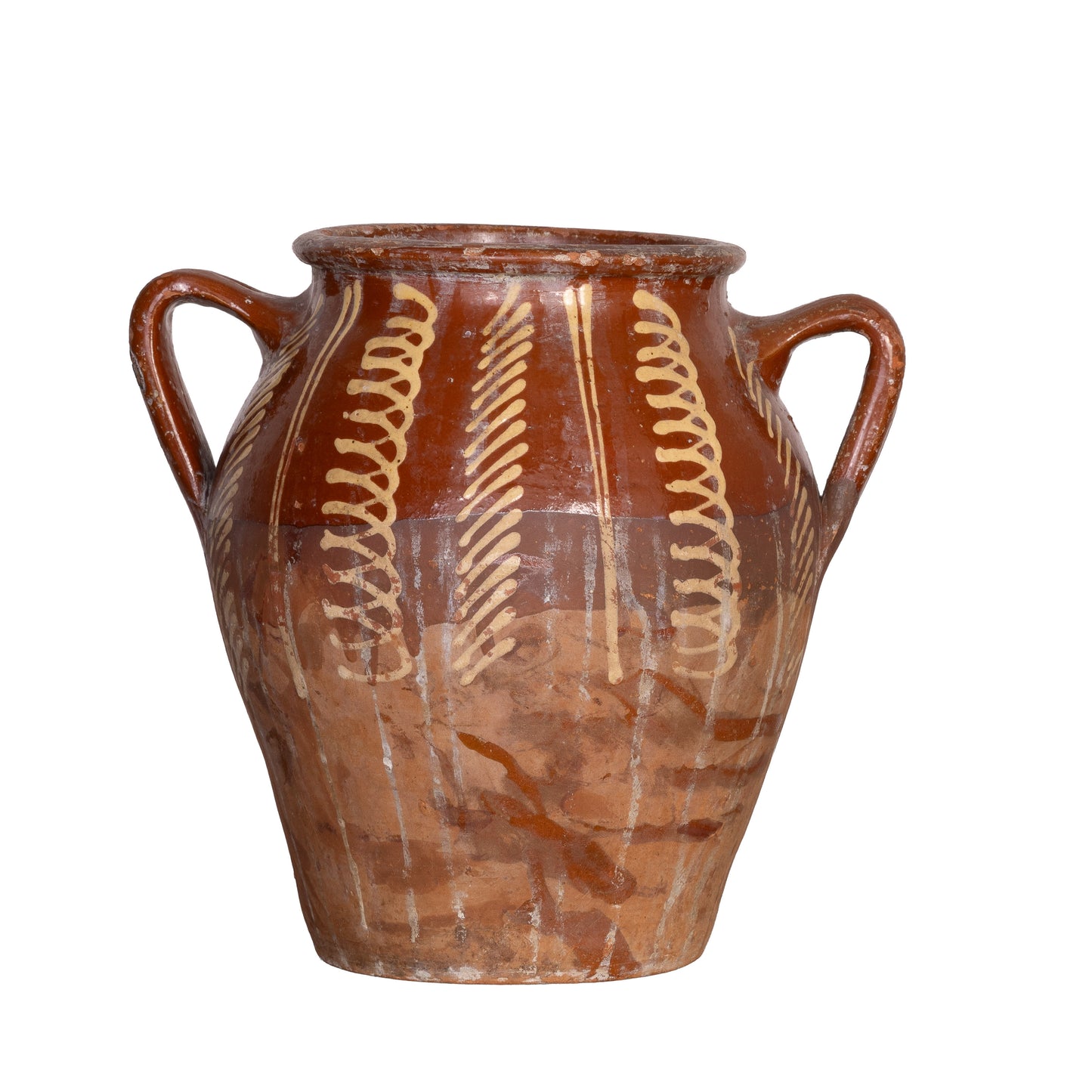 Antique French 19th Century Hand-thrown Terracotta Pot