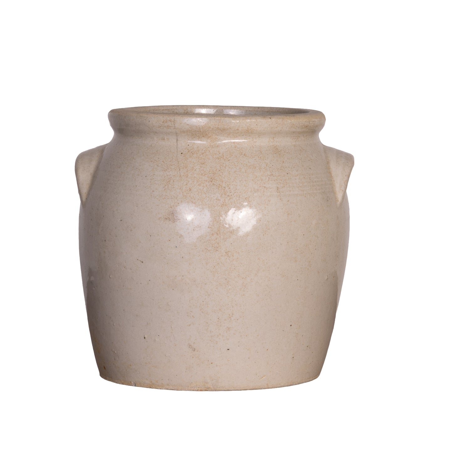 Antique French Taupe Confit Pot from a collection sources in Carpentras, France
