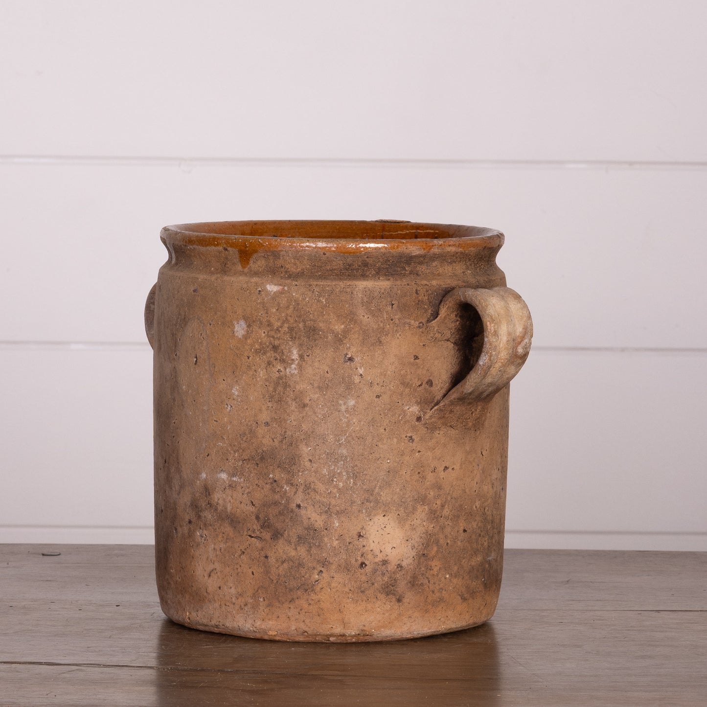 Antique French 19th Century Hand-thrown Terracotta Pot