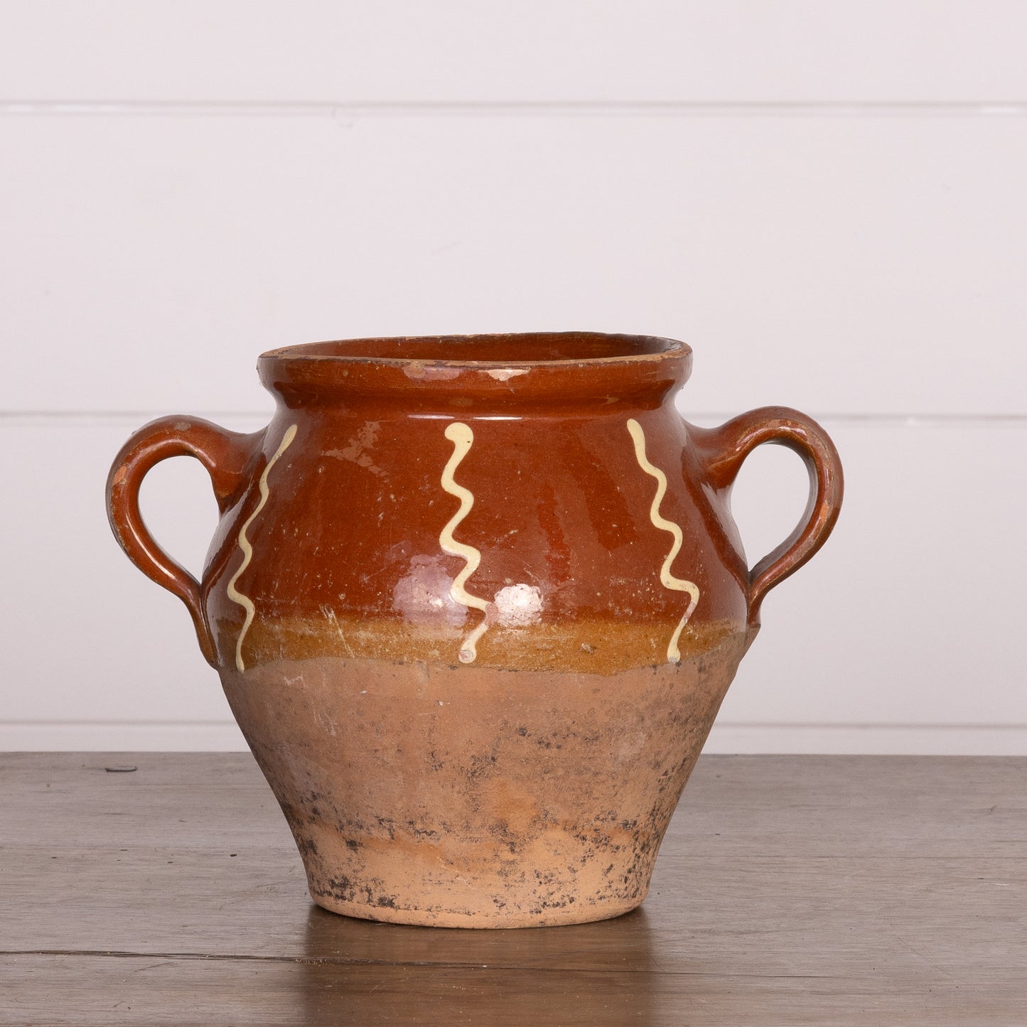 Antique French 19th Century Hand-thrown Terracotta Pot