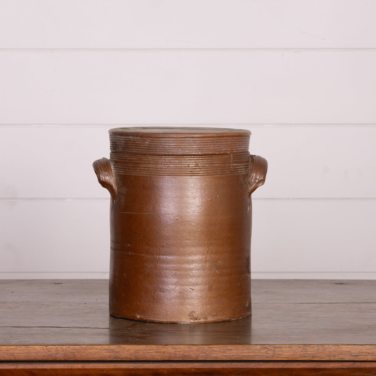 Antique French Earthenware confit pot from Provence