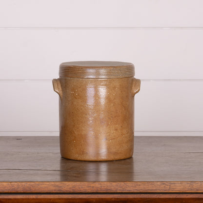 Antique French Earthenware confit pot from Provence