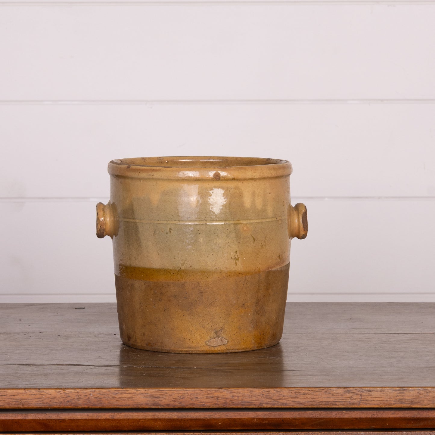 Antique French Earthenware confit pot from Provence