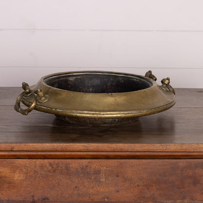 Vintage French Brass vessel with handles from Annecy