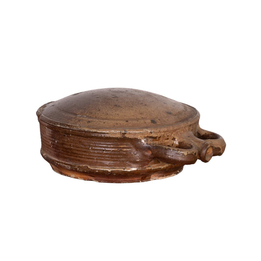 Antique French terracotta water carrier from Provence