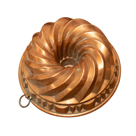 Beautiful collectible Antique French copper jelly mould from Provence