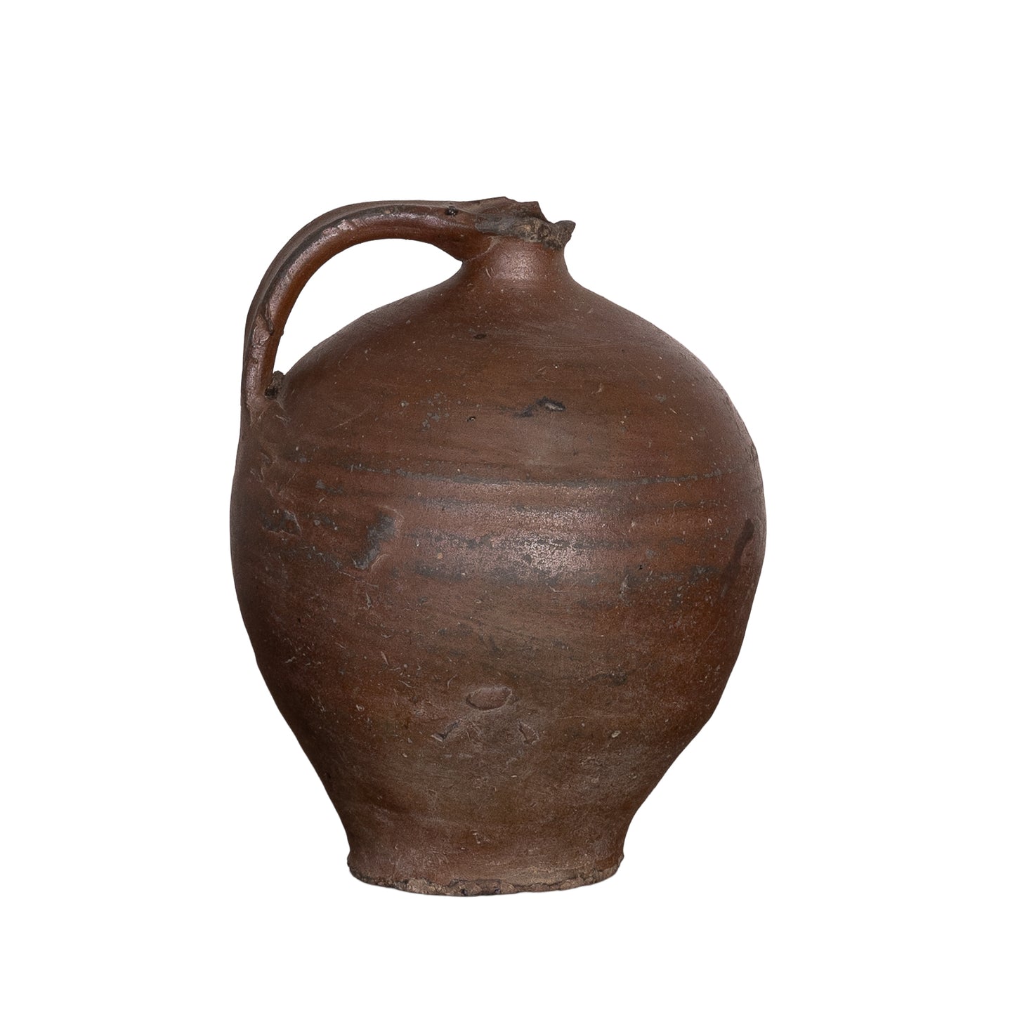 Antique French 19th Century Hand-thrown Terracotta Pot