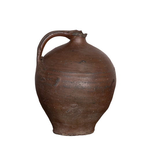 Antique French 19th Century Hand-thrown Terracotta Pot