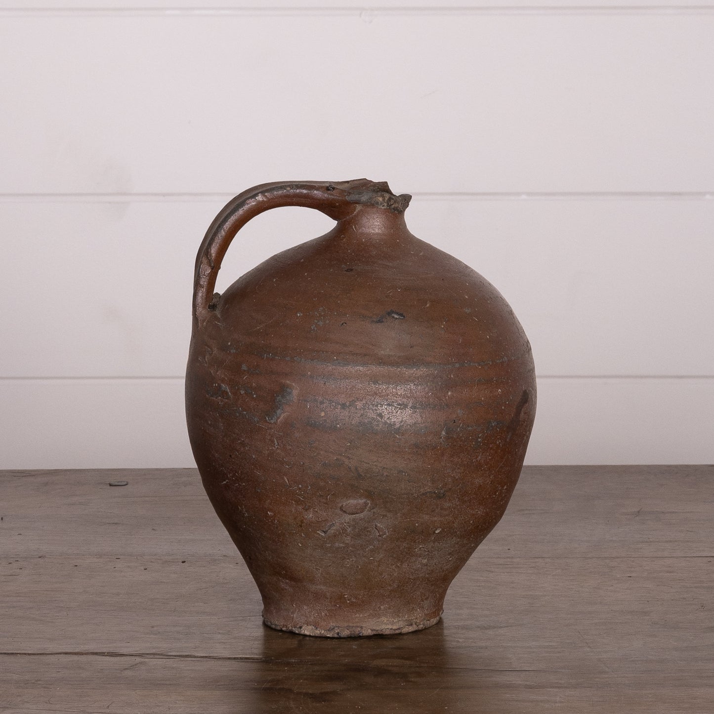 Antique French 19th Century Hand-thrown Terracotta Pot