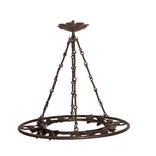 Vintage French wrought iron light from the French Alps