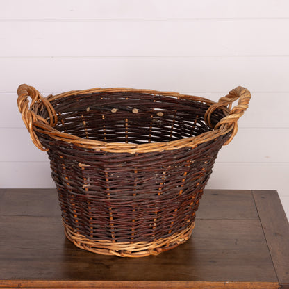 Large Vintage French Flower Pickers basket from Nyons in France