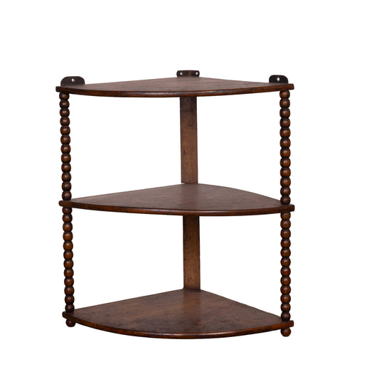 Antique French Corner shelf with 3 shelves from Provence