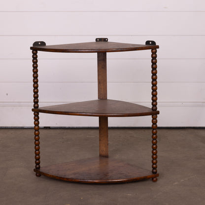 Antique French Corner shelf with 3 shelves from Provence