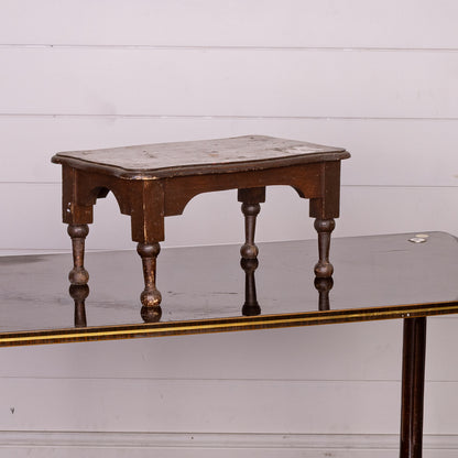 Little vintage French milking stool from the French Alps