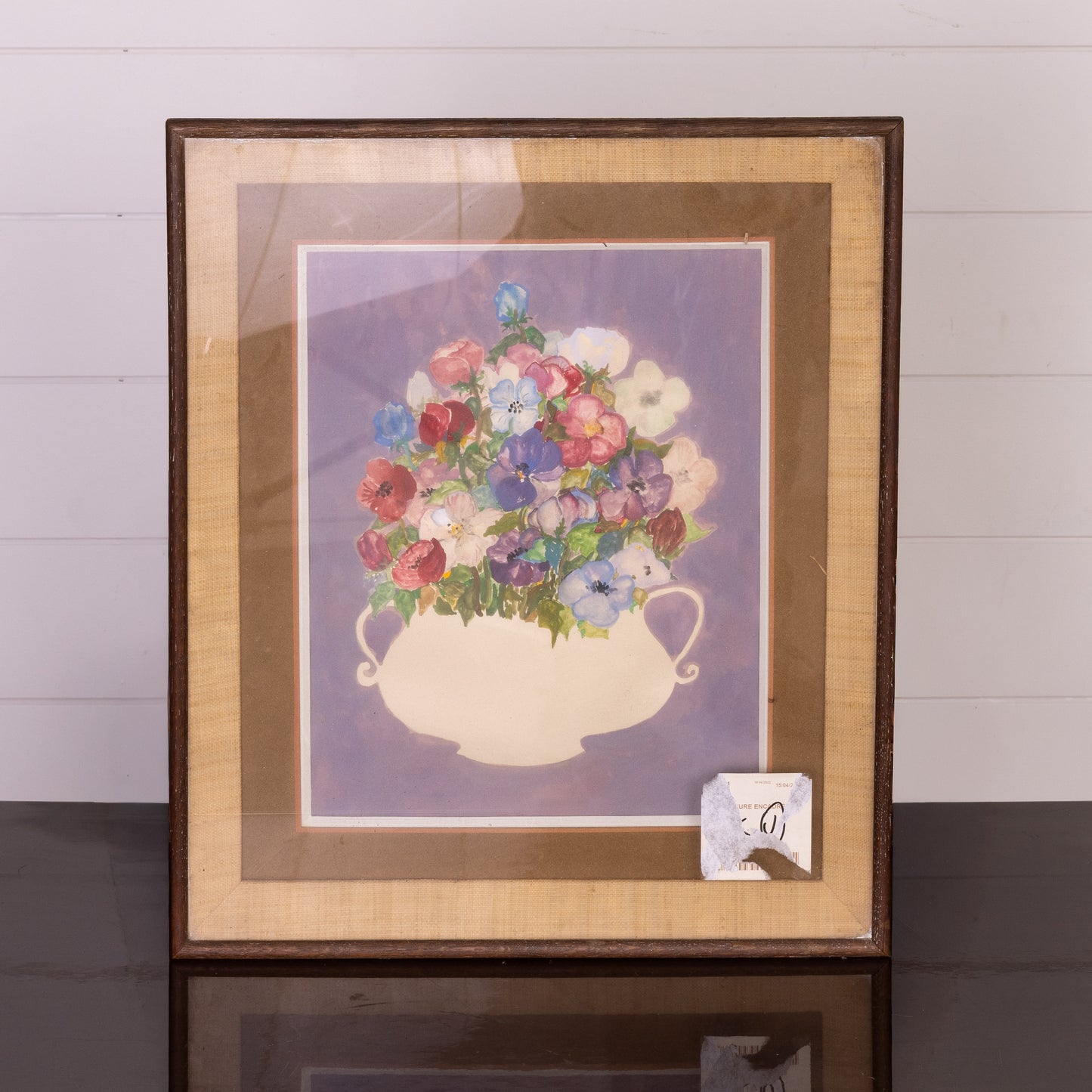 Vintage French pastel still life artwork from Provence