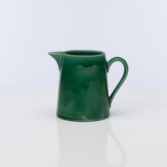 Vintage French green glazed Jug from The French Alps