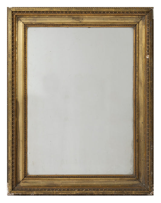 Antique French 19th Century Neo Classic rectangular mirror from Provence